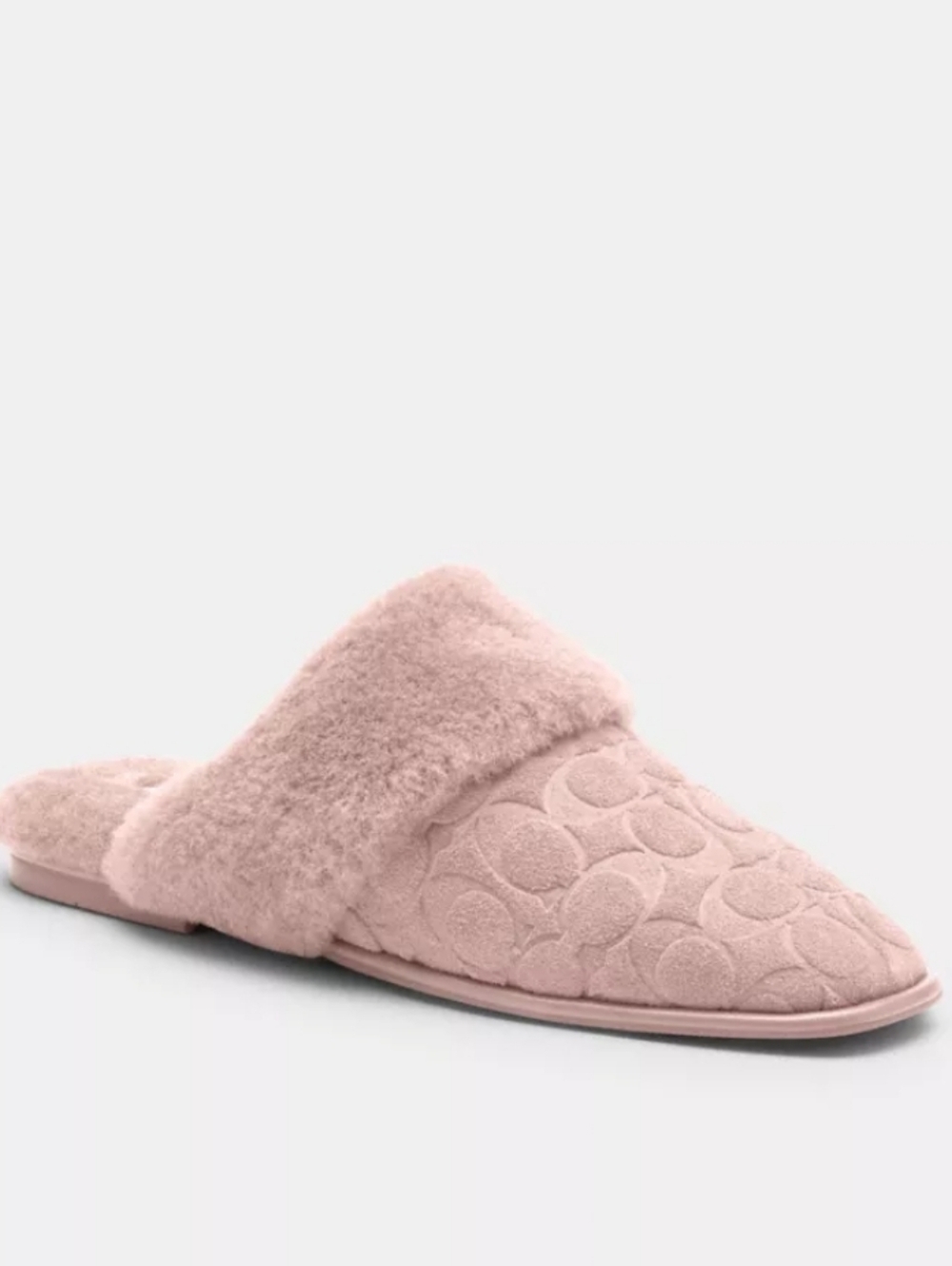 COACH SIGNATURE SHERPA MULES